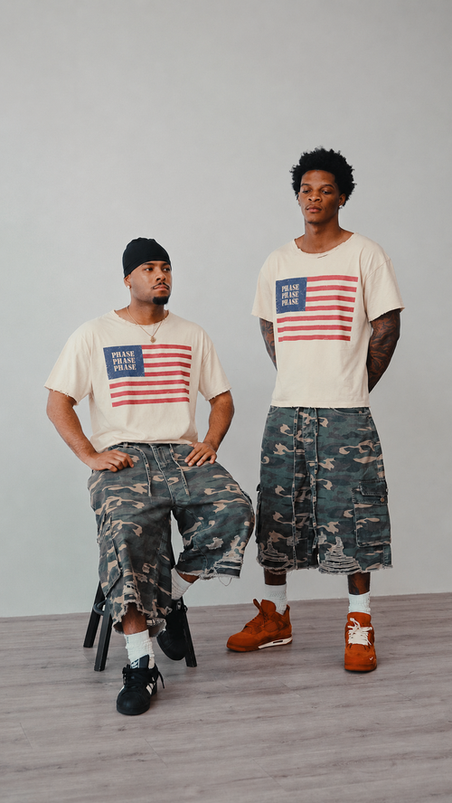 Destroyed USA Tee